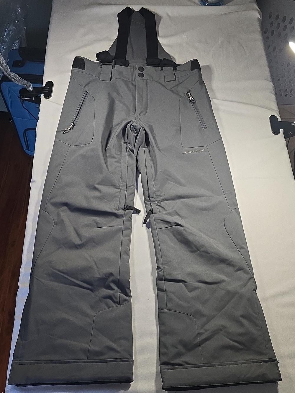 Obermeyer Gray Teen XL Ski Bib Pants